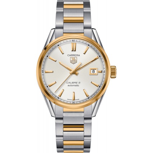 Tag Heuer Carrera 39mm Gold & Steel Men's Watch WAR215B-BD0783